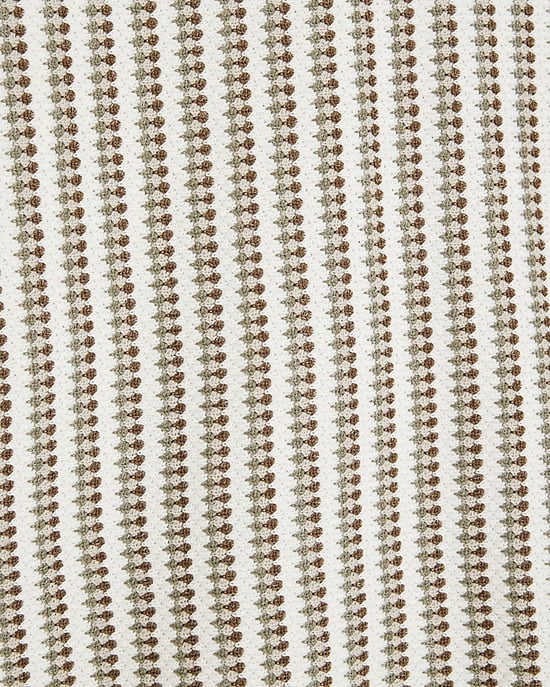 River Island Mens Polo Shirt Cream Regular Fit Stripe Crochet - Image 5