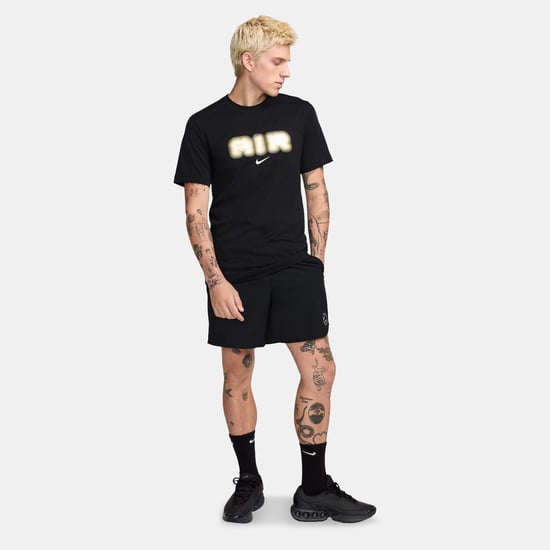 Nike Air Mens Black Gold Neon Graphic T-Shirt - Image 2