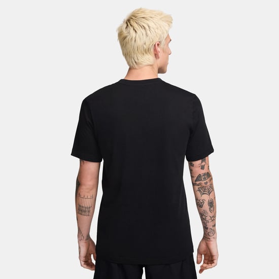 Nike Air Mens Black Gold Neon Graphic T-Shirt - Image 4