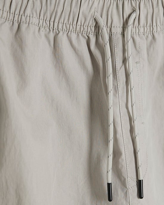 River Island Mens Shorts Grey Nylon Cargo Elasticated - Image 4