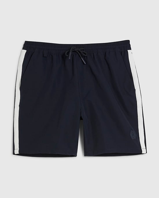 River Island Mens Shorts Navy Regular Fit Ripstop Elasticated - Image 5