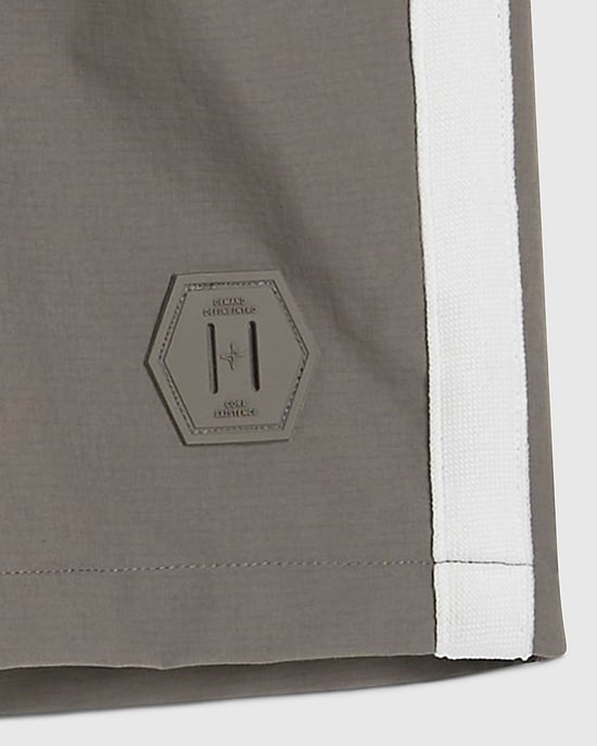 River Island Mens Shorts Grey Ripstop Elasticated Drawstring - Image 5