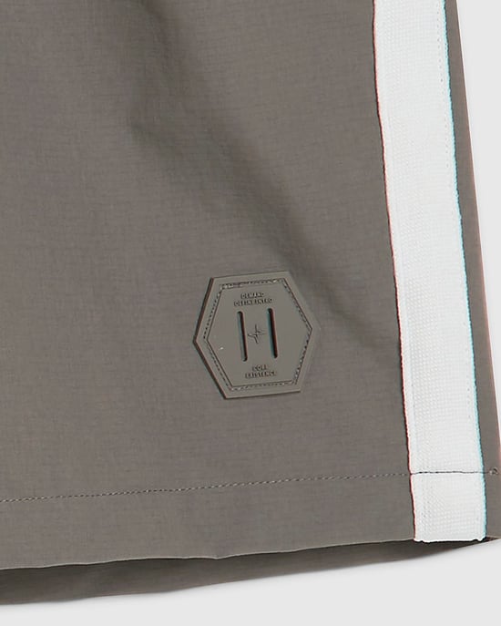 River Island Mens Shorts Grey Ripstop Elasticated Drawstring - Image 6