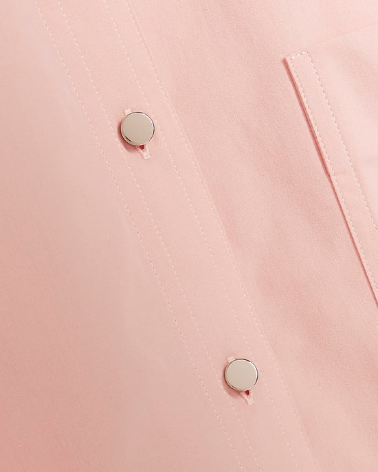 River Island Womens Shirt Pink Cinch Back Long Sleeve Collared - Image 5