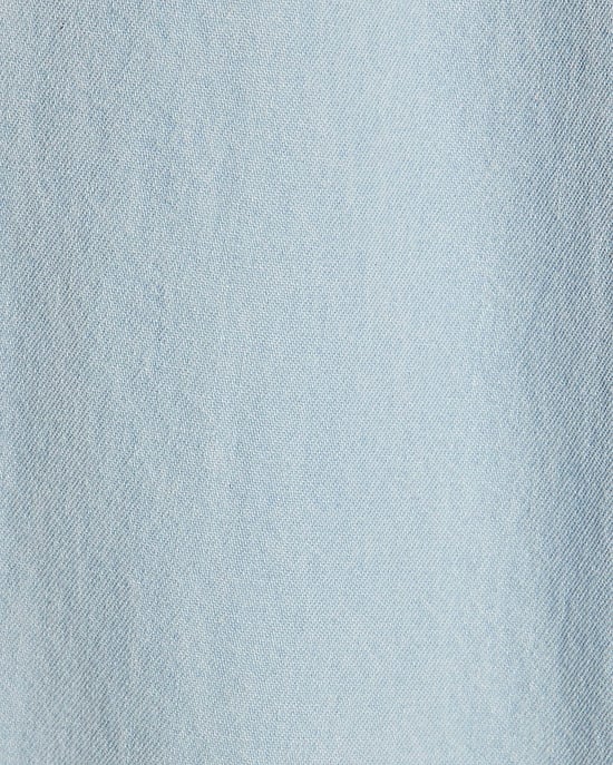 River Island Girls Wide Leg Jeans Blue Bow - Image 3