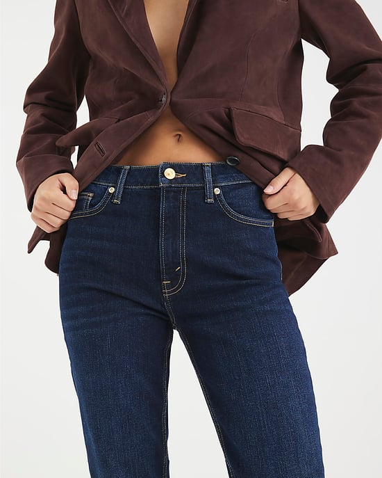 River Island Womens Slim Fit Jeans Blue High Waisted Zip - Image 2