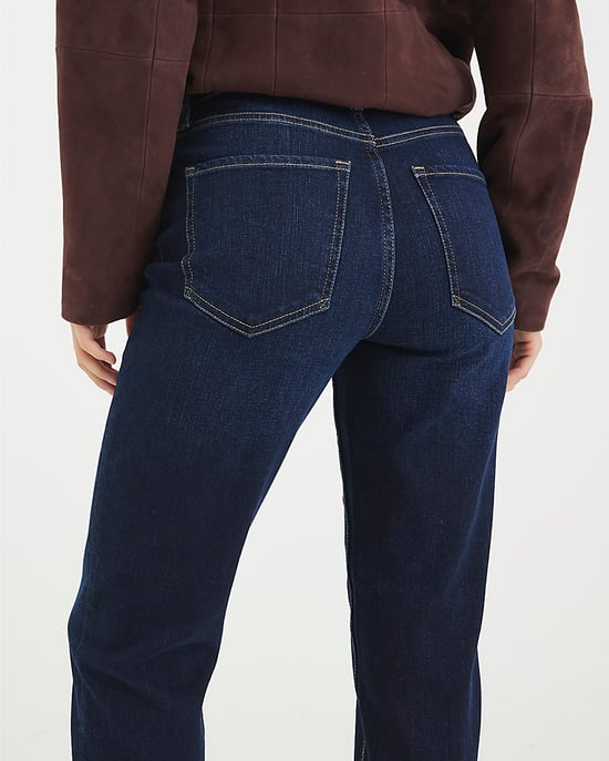 River Island Womens Slim Fit Jeans Blue High Waisted Zip - Image 3