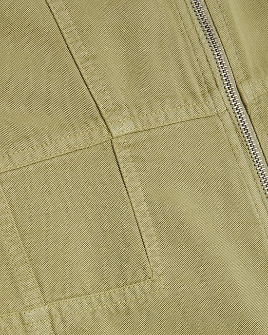 River Island Womens Jumpsuit Green Halter Neck Denim Halterneck - Image 5