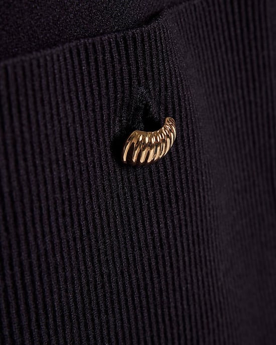 River Island Womens Waistcoat Navy Knitted Round Neck - Image 5