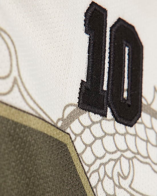 River Island Boys T-Shirt White Japanese Dragon & 10 Print - Image 2
