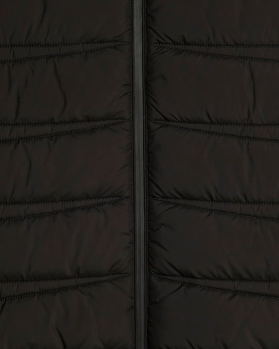 River Island Mens Puffer Gilet Black Lightweight Zipped Padded - Image 5