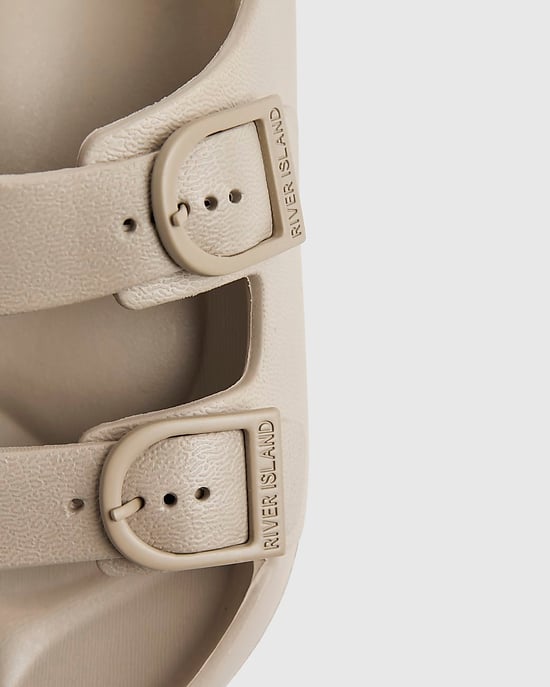 River Island Boys Sliders Grey Moulded Double Strap Buckle - Image 4