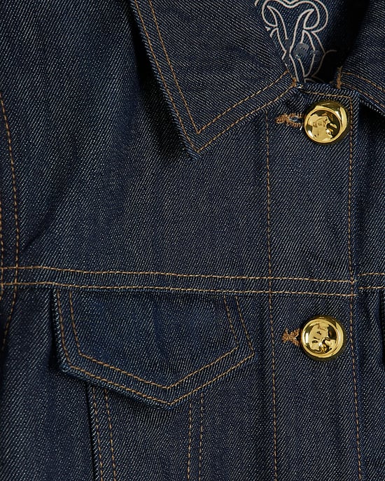 River Island Womens Jacket Indigo Denim Long Sleeve Belted - Image 5