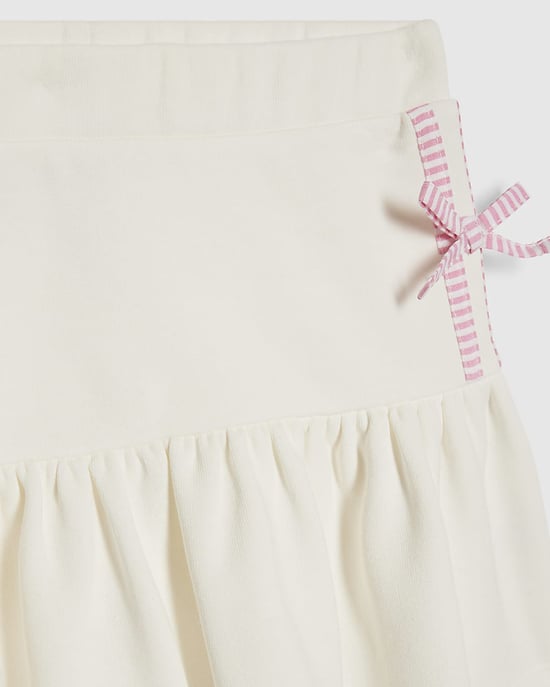 River Island Girls Top & Skirt Set White Paris 96 Sweat 2 Piece - Image 3