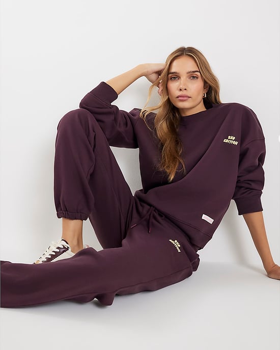 River Island Womens Joggers Brown RVR Edition Cuffed Ankle - Image 4
