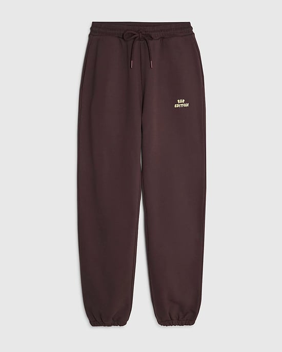 River Island Womens Joggers Brown RVR Edition Cuffed Ankle - Image 6