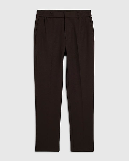 River Island Mens Trousers Brown Slim Fit Stretch Textured Zipped - Image 6