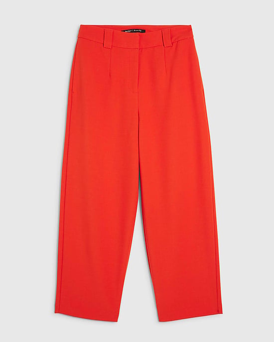 River Island Womens Straight Leg Trousers Red Slim Zip - Image 6