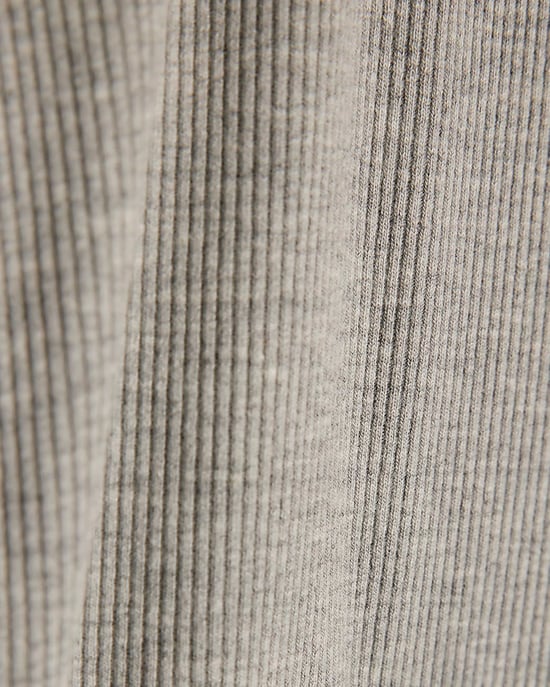 River Island Mens Vest Grey Marl Rib 3 Pack Round Neck Ribbed - Image 6