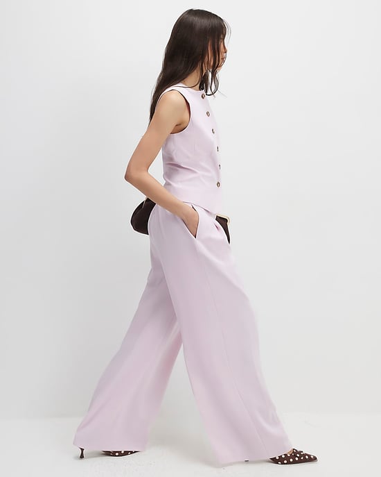 River Island Womens Wide Leg Trousers Pink Dart Detail - Image 2