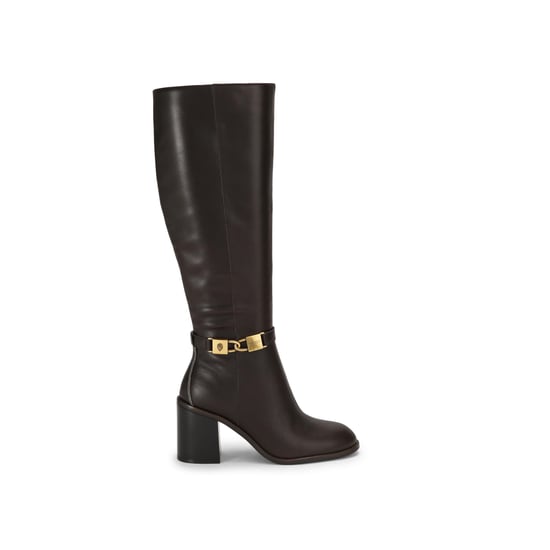 Kurt Geiger London Leather Kingsley Block Heel Knee Boots - Image 1