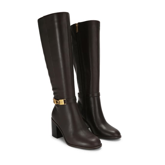 Kurt Geiger London Leather Kingsley Block Heel Knee Boots - Image 2