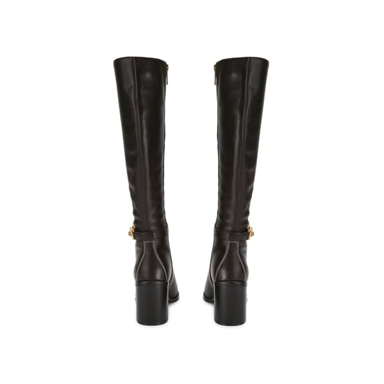 Kurt Geiger London Leather Kingsley Block Heel Knee Boots - Image 3