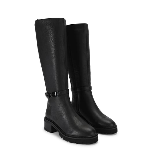 Kurt Geiger London Leather Bromley 50/50 Knee Boots - Image 2