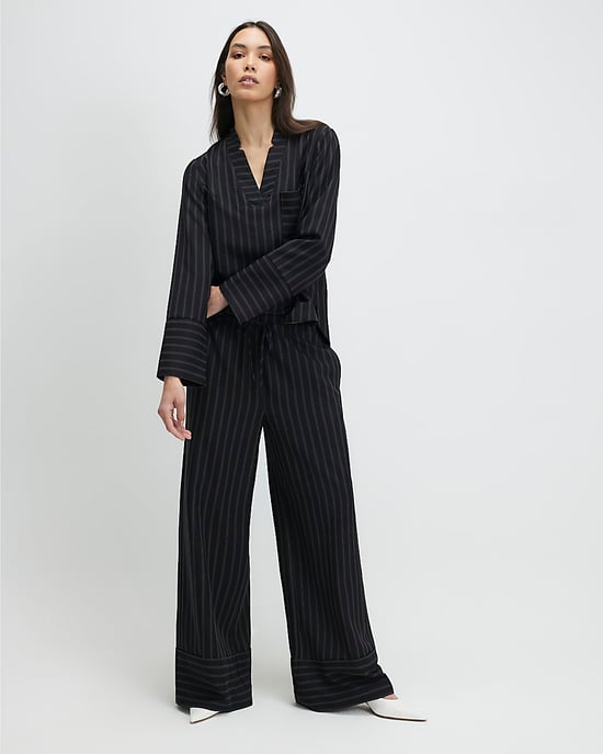 River Island Womens Tunic Black Stripe Pocket Detail - Image 4