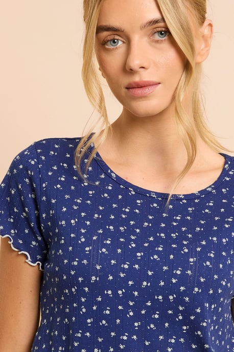 Pointelle Jersey Short Set - Image 2
