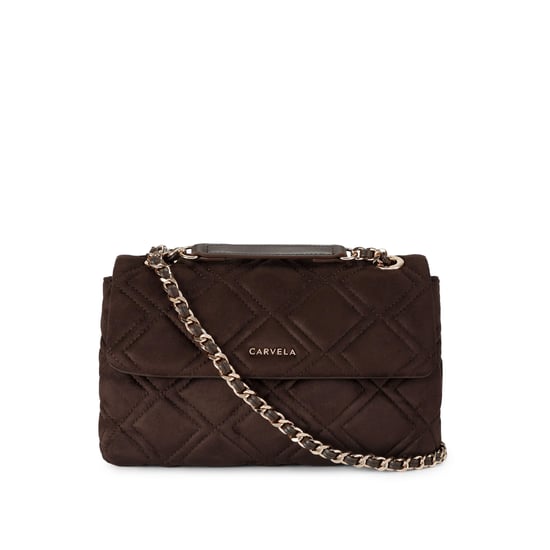 Carvela Suedette Large Rosa Chain Shoulder Bag - Image 1
