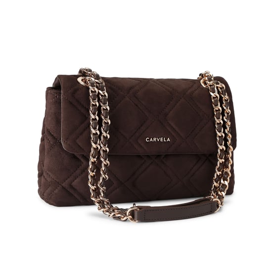 Carvela Suedette Large Rosa Chain Shoulder Bag - Image 2
