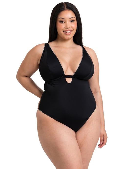 CS038607 Curvy Kate Ripple Reef Reversible Non Wired Swimsuit - - Image 3