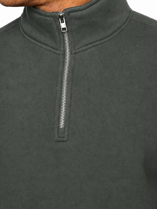 Enzo Milano | Mens Half Zip Sweatshirt - Image 5