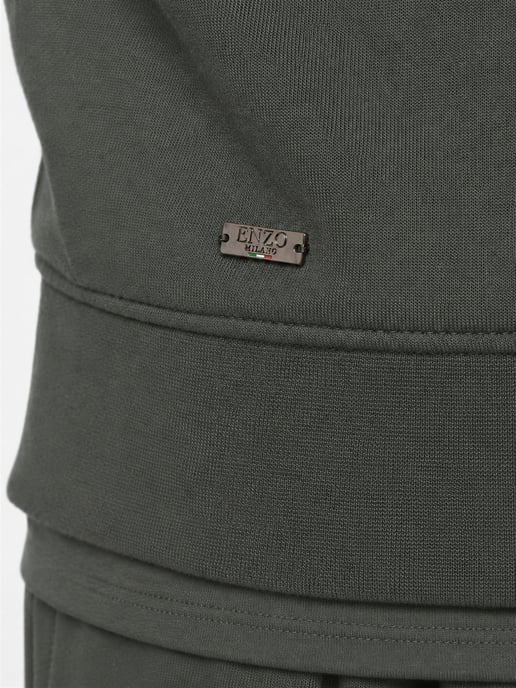 Enzo Milano | Mens Half Zip Sweatshirt - Image 6