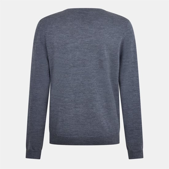 Boss Heren Batisse V Hals Sweater Top (Medium Grijs) - Image 2