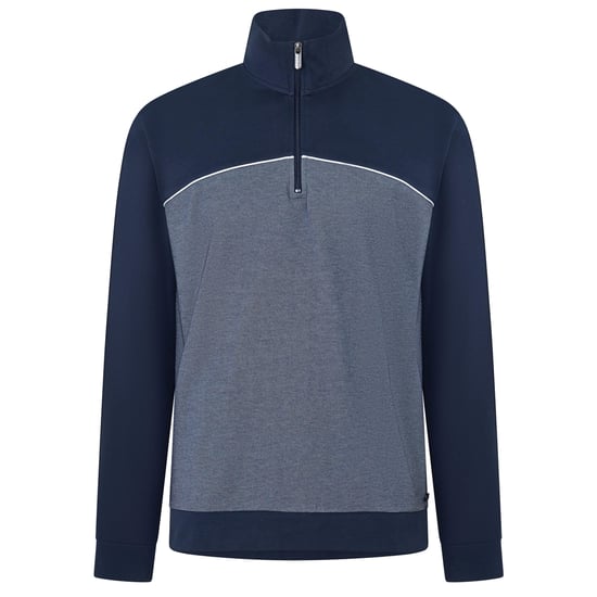 Boss Heren Quarter Zip Sweatshirt (Donkerblauw) - Image 2