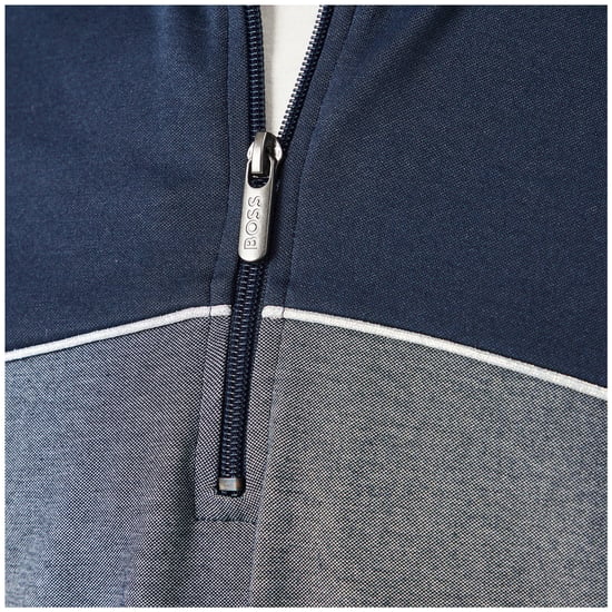 Boss Heren Quarter Zip Sweatshirt (Donkerblauw) - Image 4