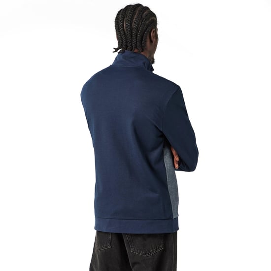 Boss Heren Quarter Zip Sweatshirt (Donkerblauw) - Image 5