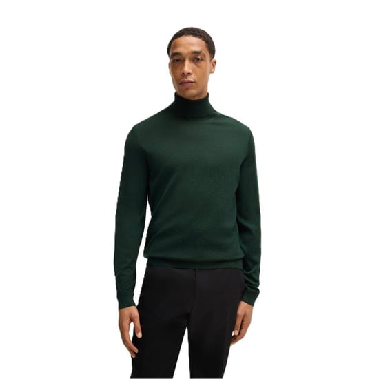 Boss Mens Musso-P Jumper (Forest Green) - Image 1
