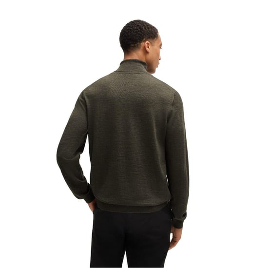 Boss Mens Musso-P Jumper (Olive) - Image 2