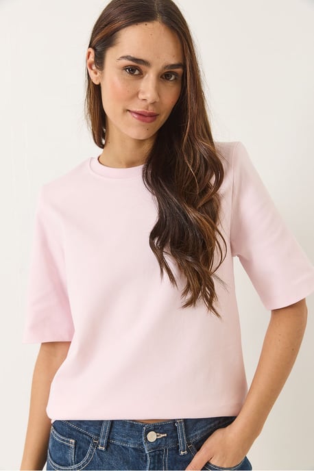Gewatteerd Crew Neck T-Shirt - Image 2