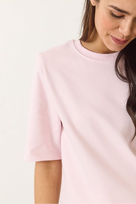 Gewatteerd Crew Neck T-Shirt - Image 4