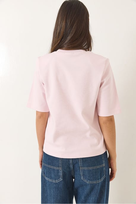 Gewatteerd Crew Neck T-Shirt - Image 6