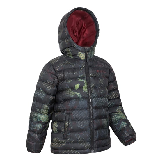 Mountain Warehouse Childrens/Kids Seasons Watercolour Padded Jacket (Jet Black) - Image 4