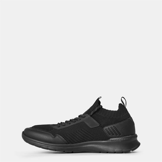 Boss Mens Extreme Suede Running Trainers (Svart) - Image 3