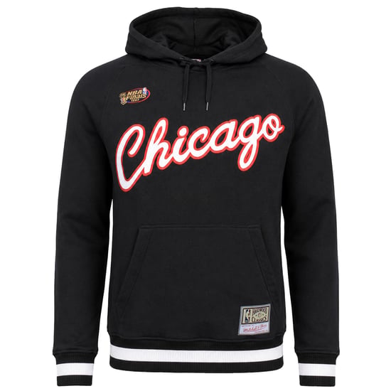 Mitchell & Ness NBA Chicago Bulls Gametime Mens Black Hoodie - Image 1