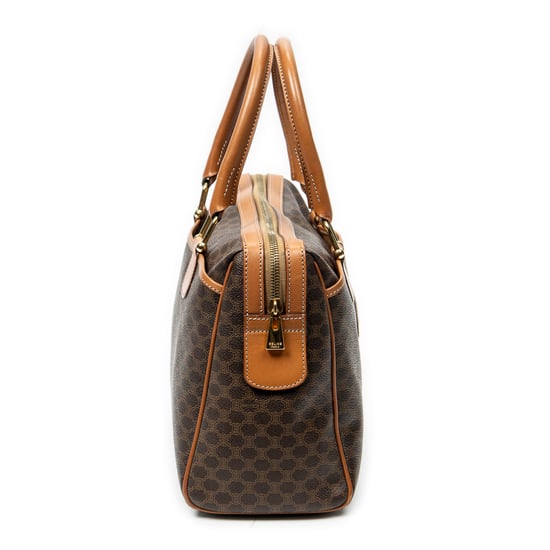 Vintage Small Slip Pocket Boston Handbag - Image 4