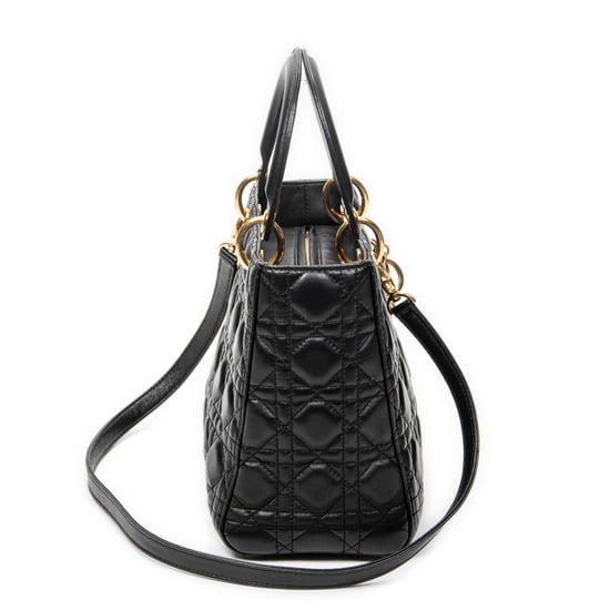 Medium Lady Dior Zip schoudertas - Image 4