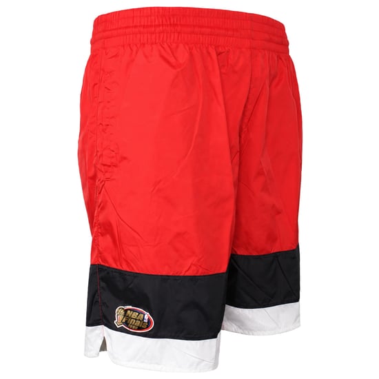 Mitchell & Ness NBA Chicago Bulls Striped Mens Red Shorts - Image 2